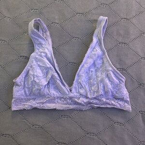 Aerie Light Blue Lace Bralette